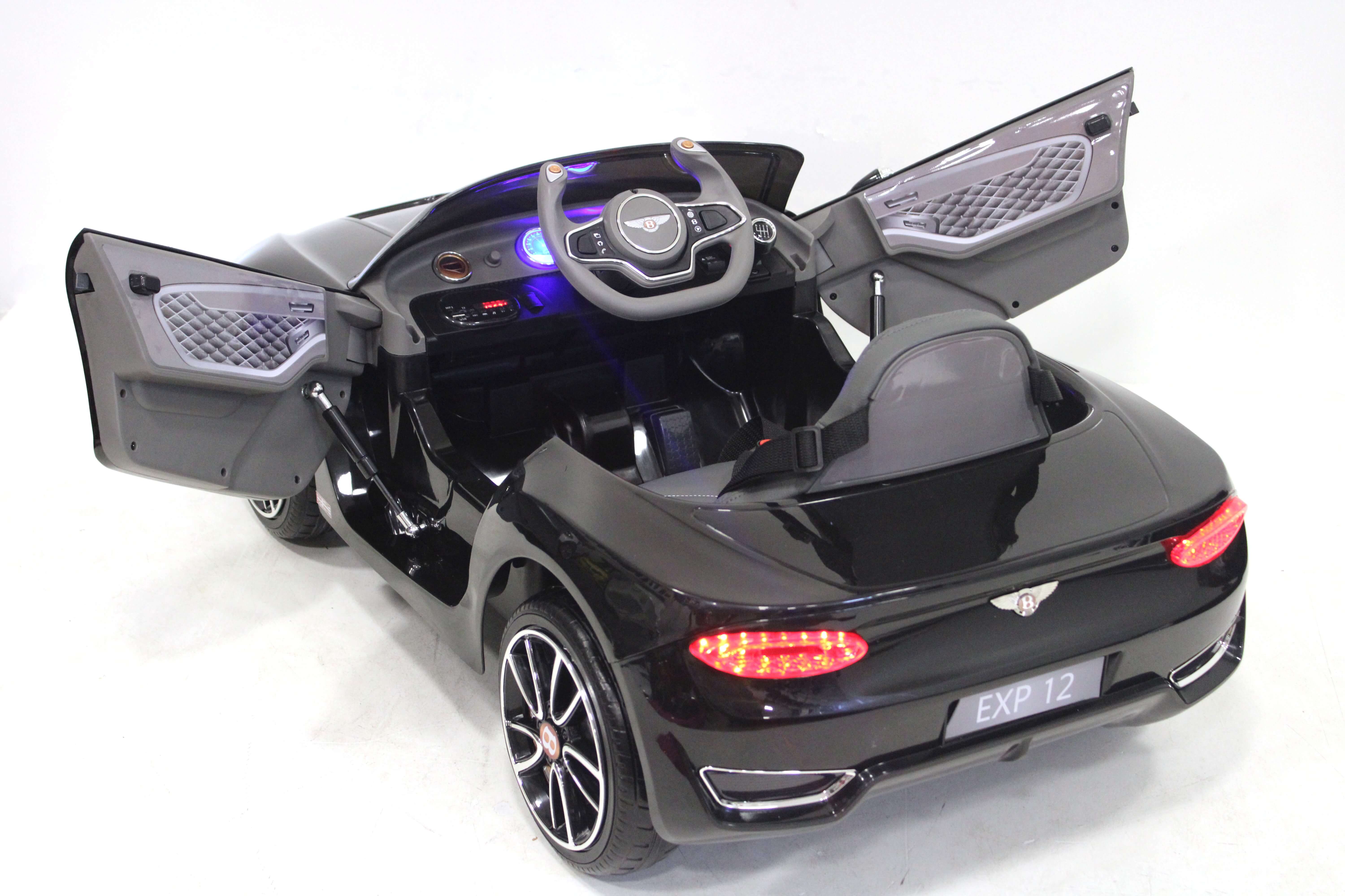 Электромобиль детский RiverToys Bentley-EXP12 JE1166 (лицензия) черного цвета Электромобиль детский RiverToys Bentley-EXP12 JE1166 (лицензия) черного цвета