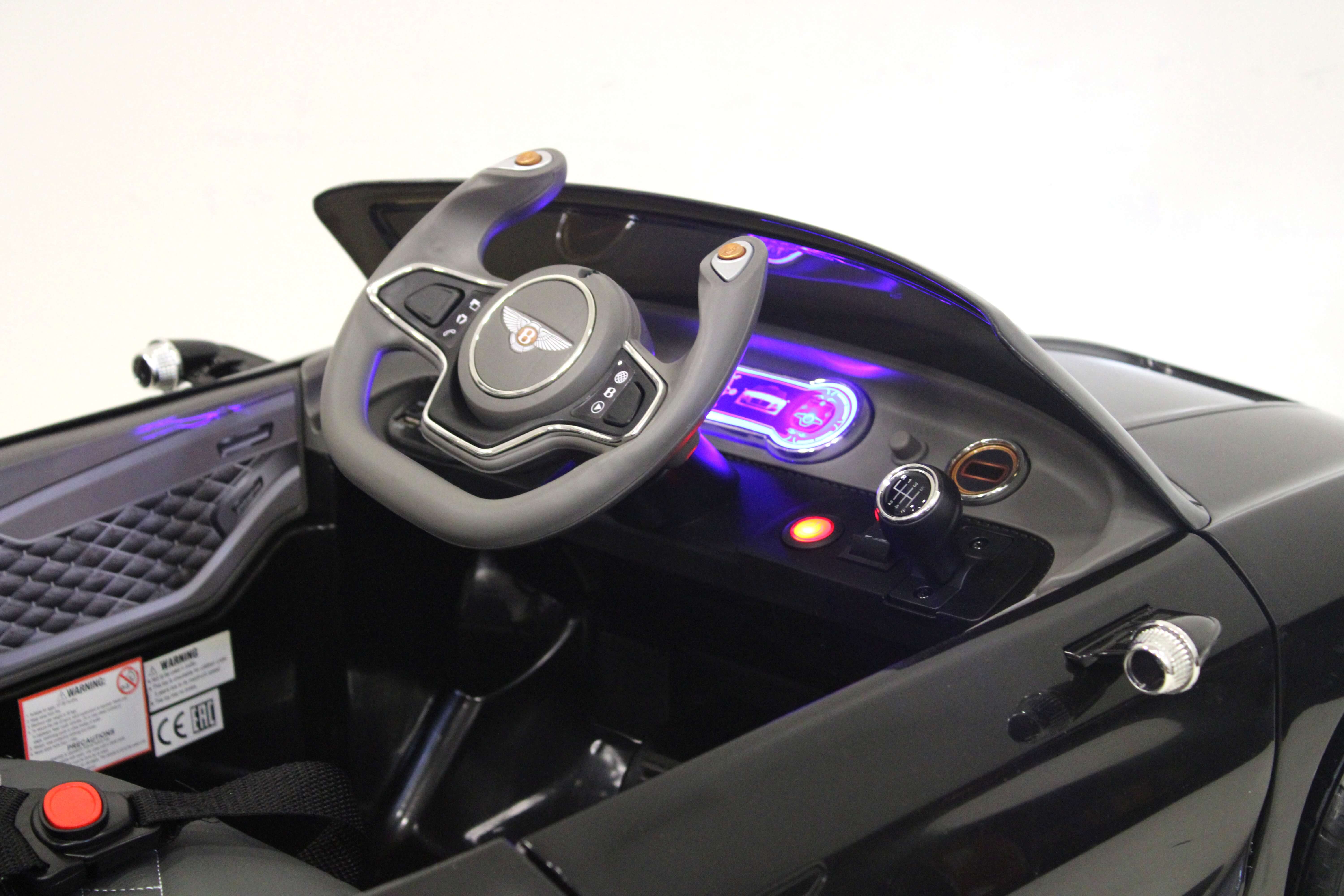 Руль детского автомобиля RiverToys Bentley-EXP12 JE1166 (лицензия) черного цвета Руль детского автомобиля RiverToys Bentley-EXP12 JE1166 (лицензия) черного цвета