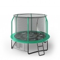 Батут UNIX 8ft SUPREME GAME (green) 2,44 метра с защитной сетью и лестницей