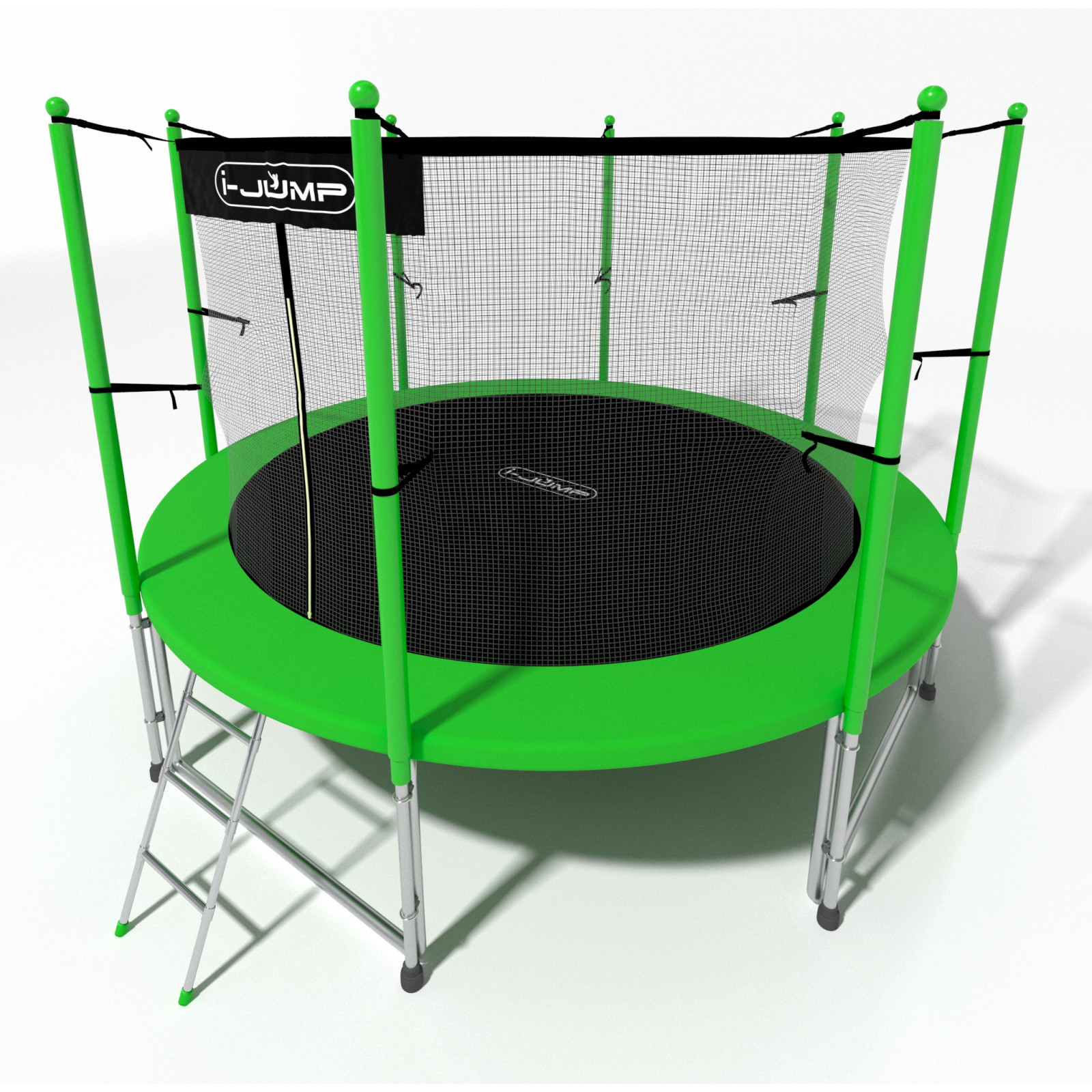 Батут i-JUMP Classic Light 6ft green 1,83 метра с лестницей Батут i-JUMP Classic Light 6ft green 1,83 метра с лестницей