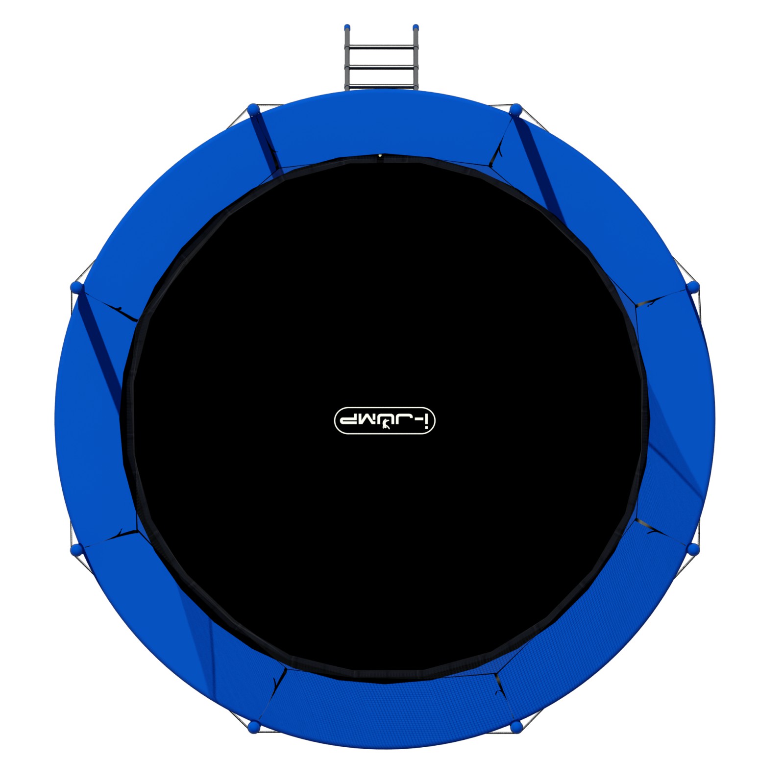 Батут i-JUMP Classic 12ft 3,66 метра с нижней сетью и лестницей (blue) Батут i-JUMP Classic 12ft 3,66 метра с нижней сетью и лестницей (blue)