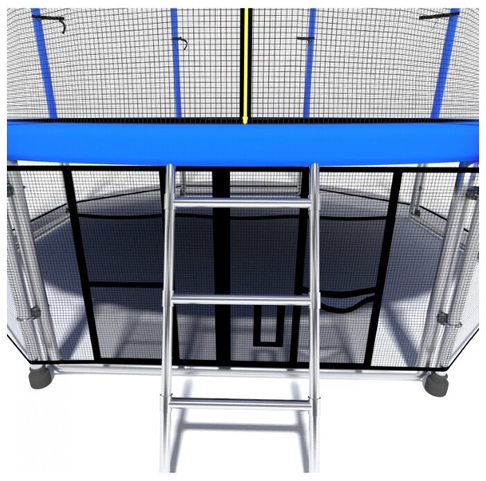 Батут i-JUMP Classic 12ft 3,66 метра с нижней сетью и лестницей (blue) Батут i-JUMP Classic 12ft 3,66 метра с нижней сетью и лестницей (blue)