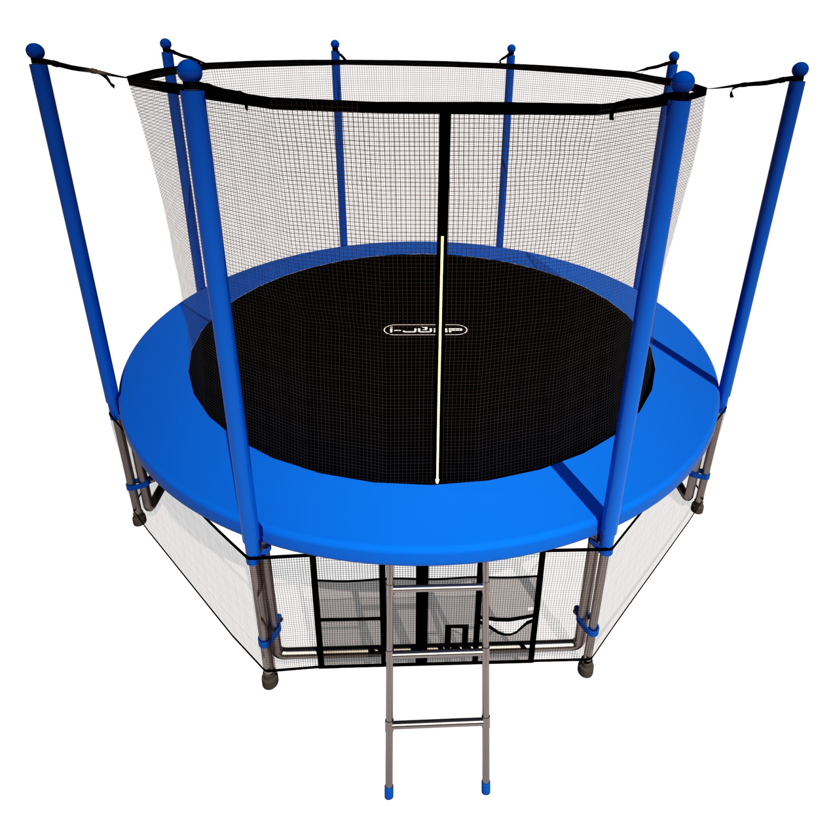 Батут i-JUMP Classic 16ft 4,88 метра с нижней сетью и лестницей (blue) Батут i-JUMP Classic 16ft 4,88 метра с нижней сетью и лестницей (blue)