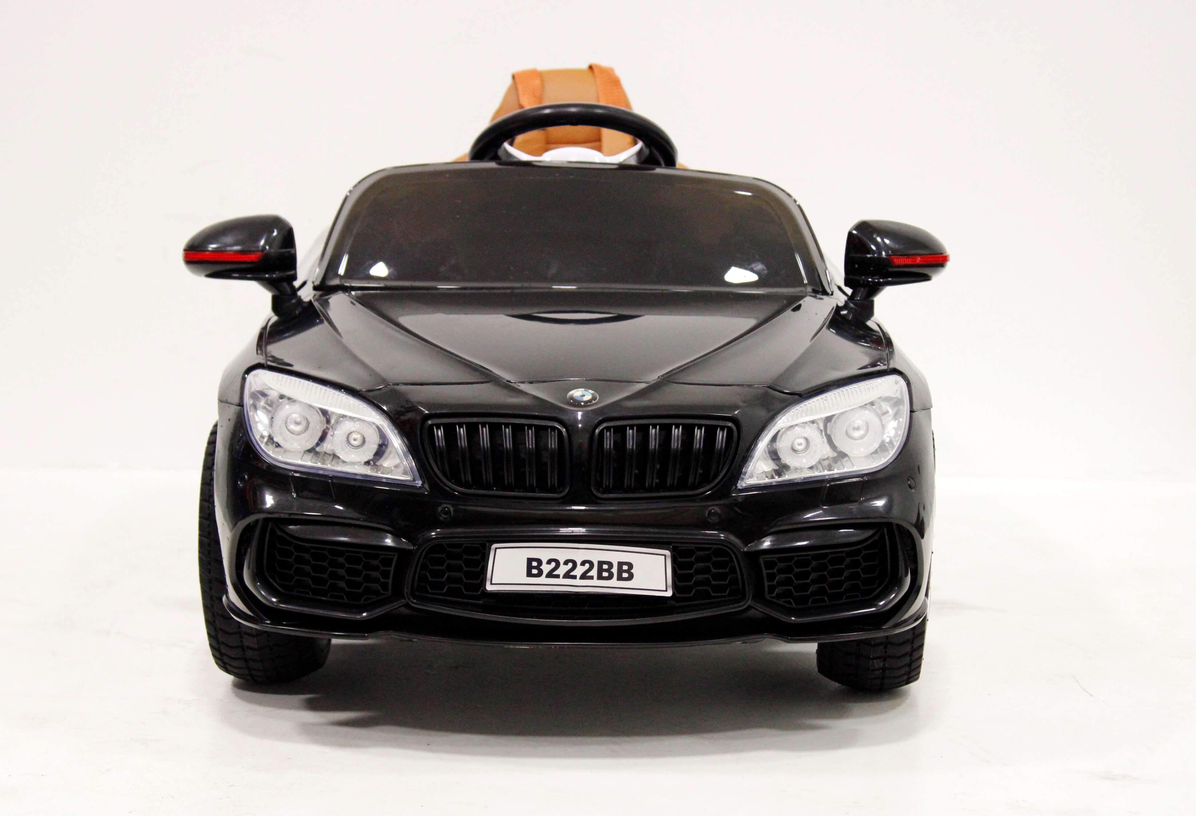 Электромобиль детский RiverToys BMW B222BB черного цвета Электромобиль детский RiverToys BMW B222BB черного цвета