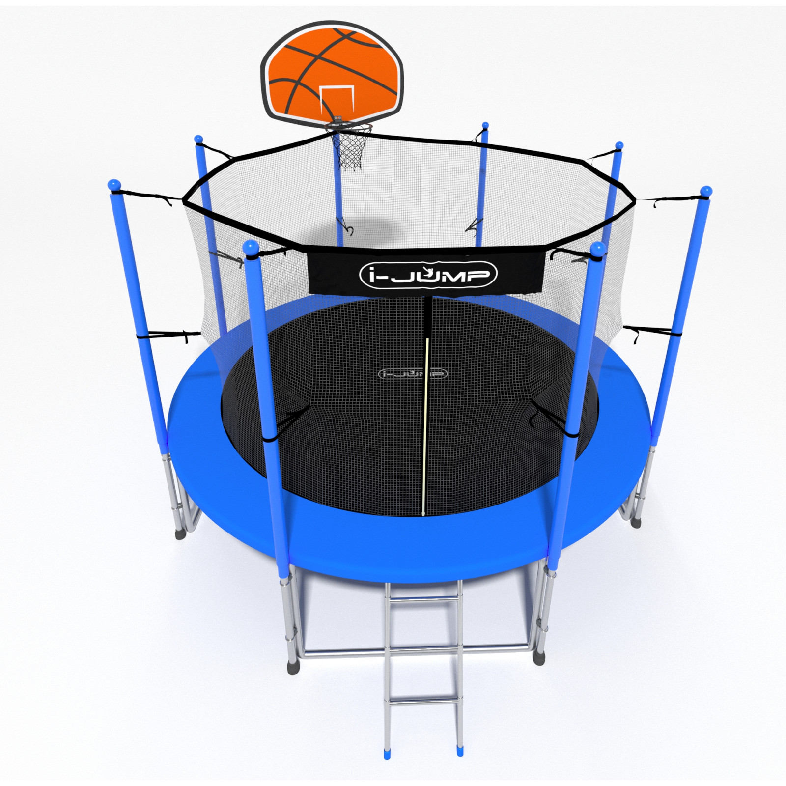 Батут i-JUMP Classic Basket 6ft 1,83 метра с лестницей Батут i-JUMP Classic Basket 6ft 1,83 метра с лестницей