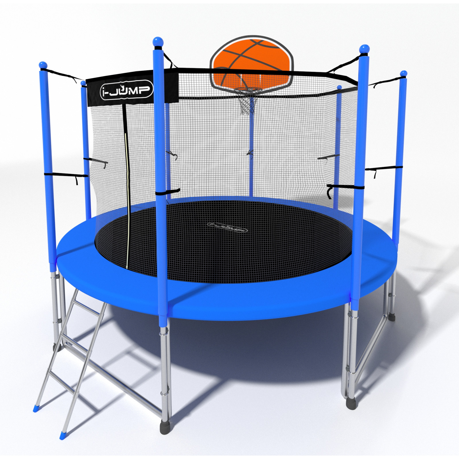 Батут i-JUMP Classic Basket 6ft 1,83 метра с лестницей Батут i-JUMP Classic Basket 6ft 1,83 метра с лестницей
