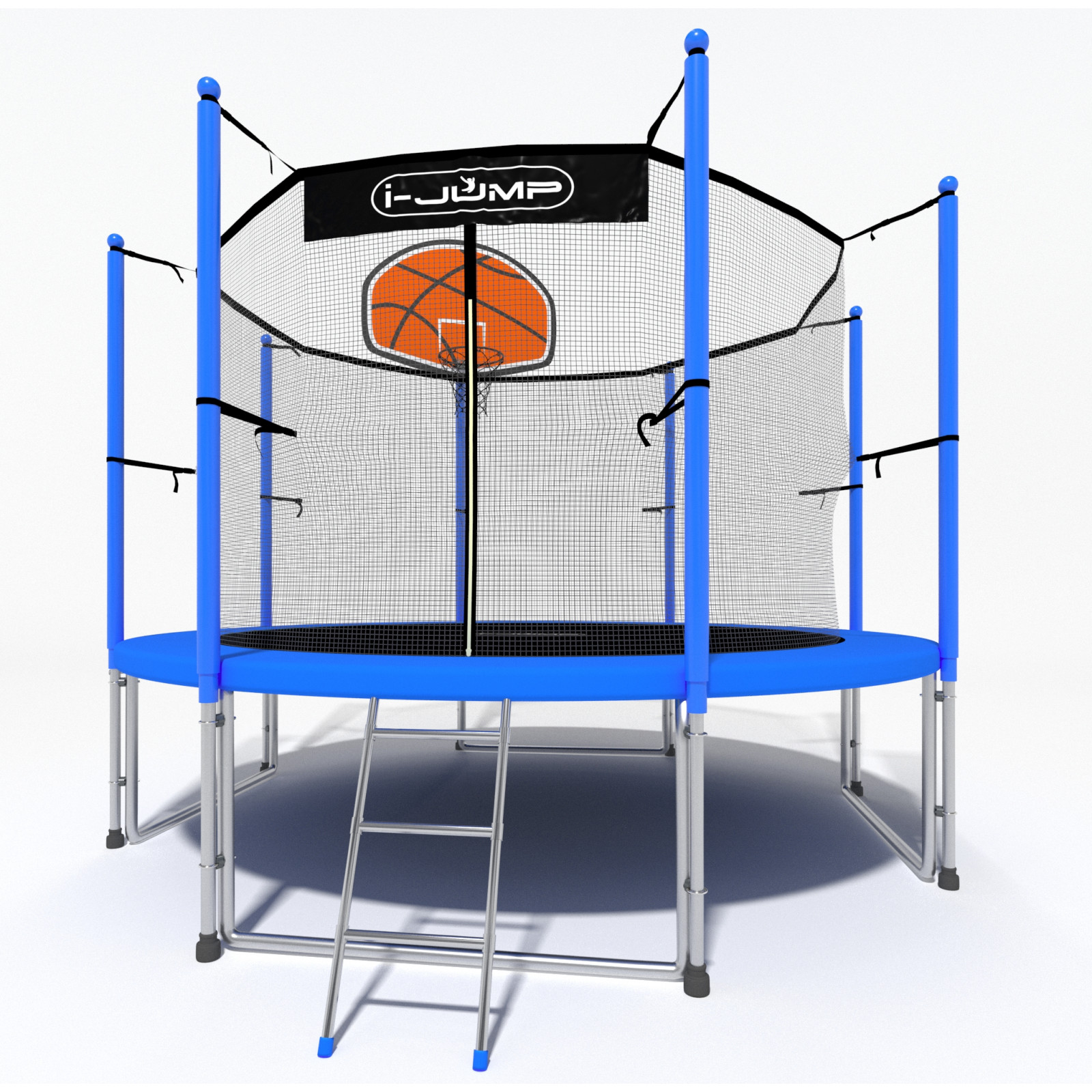 Батут i-JUMP Classic Basket 6ft 1,83 метра с лестницей Батут i-JUMP Classic Basket 6ft 1,83 метра с лестницей