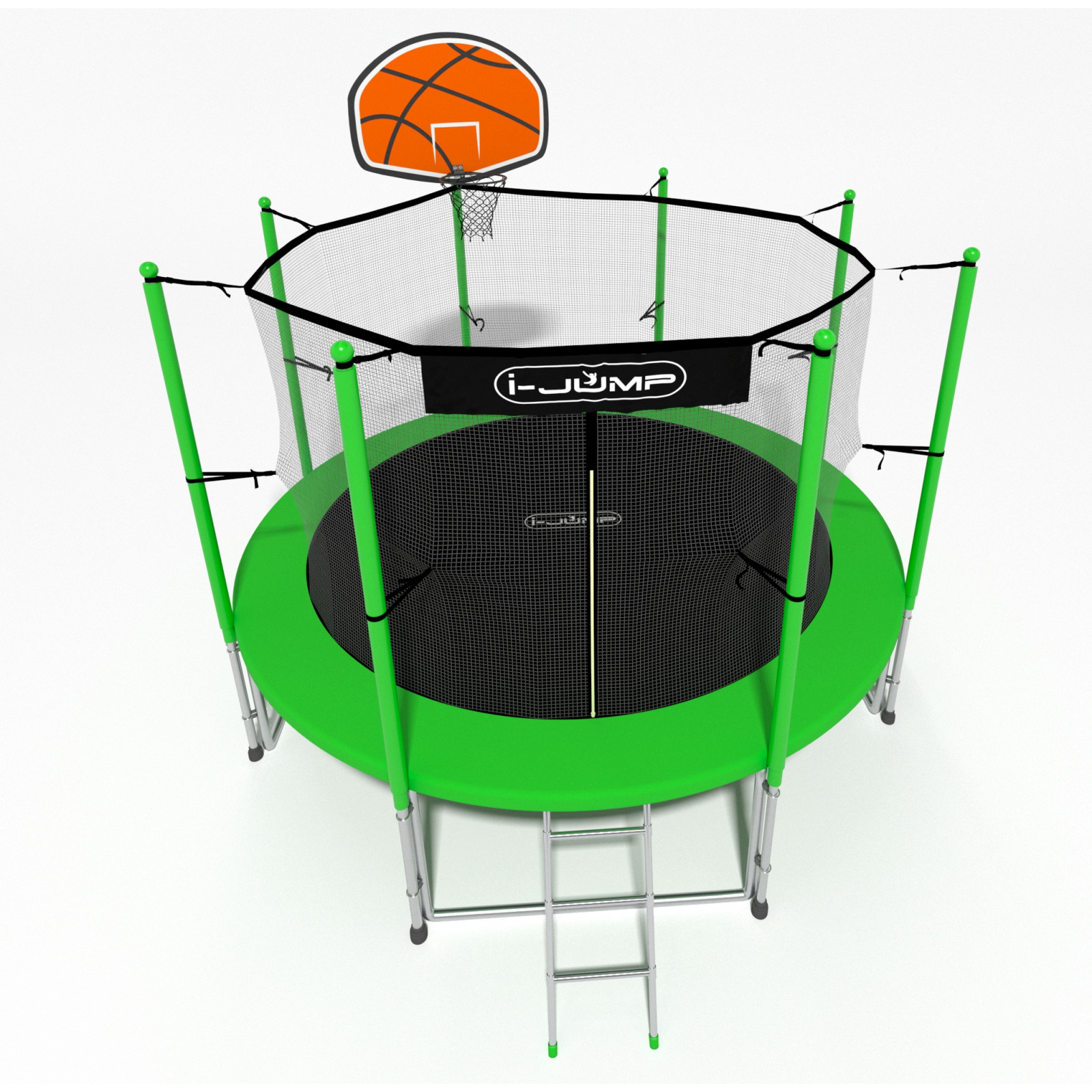 Батут i-JUMP Classic Basket 6ft 1,83 метра с лестницей Батут i-JUMP Classic Basket 6ft 1,83 метра с лестницей
