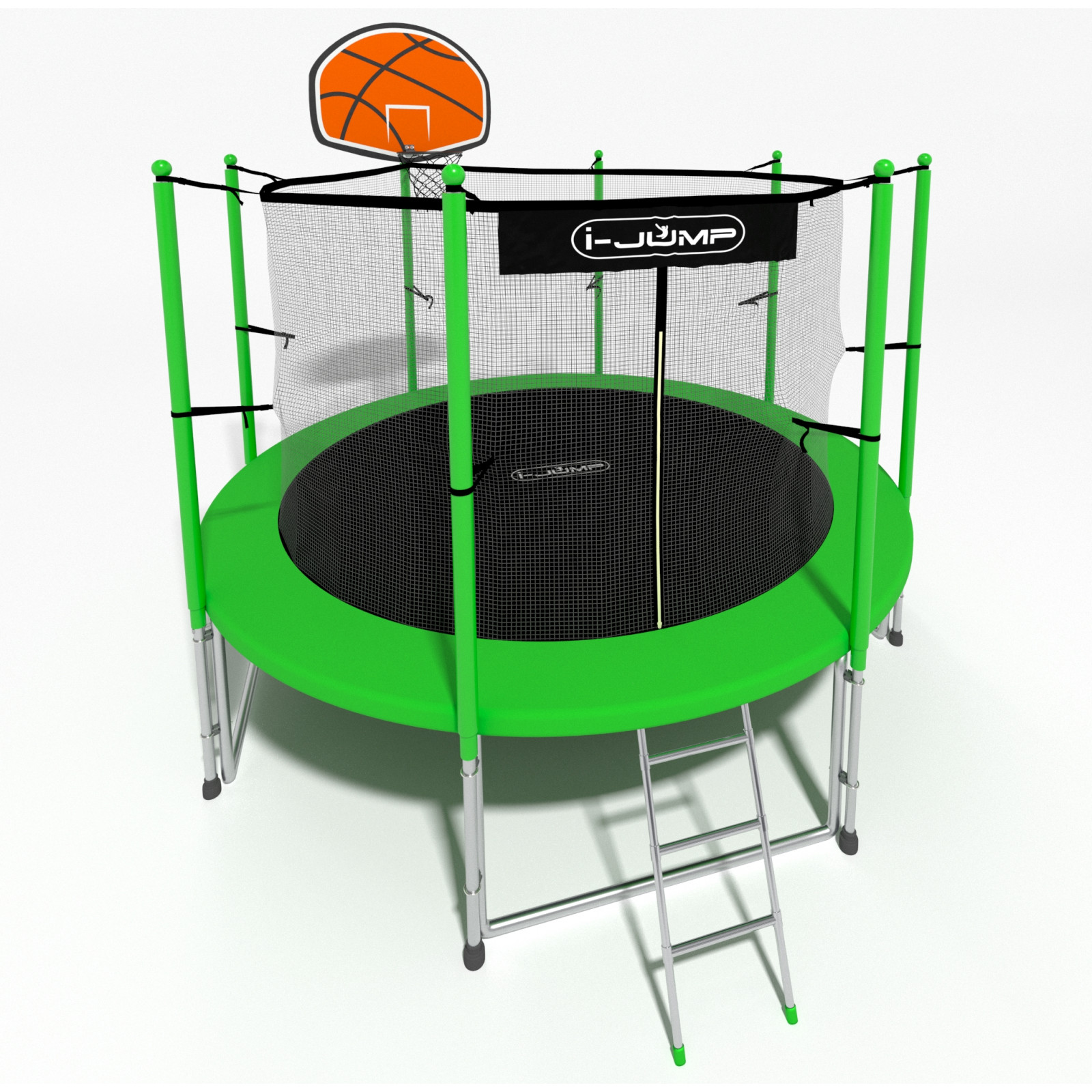 Батут i-JUMP Classic Basket 6ft 1,83 метра с лестницей Батут i-JUMP Classic Basket 6ft 1,83 метра с лестницей