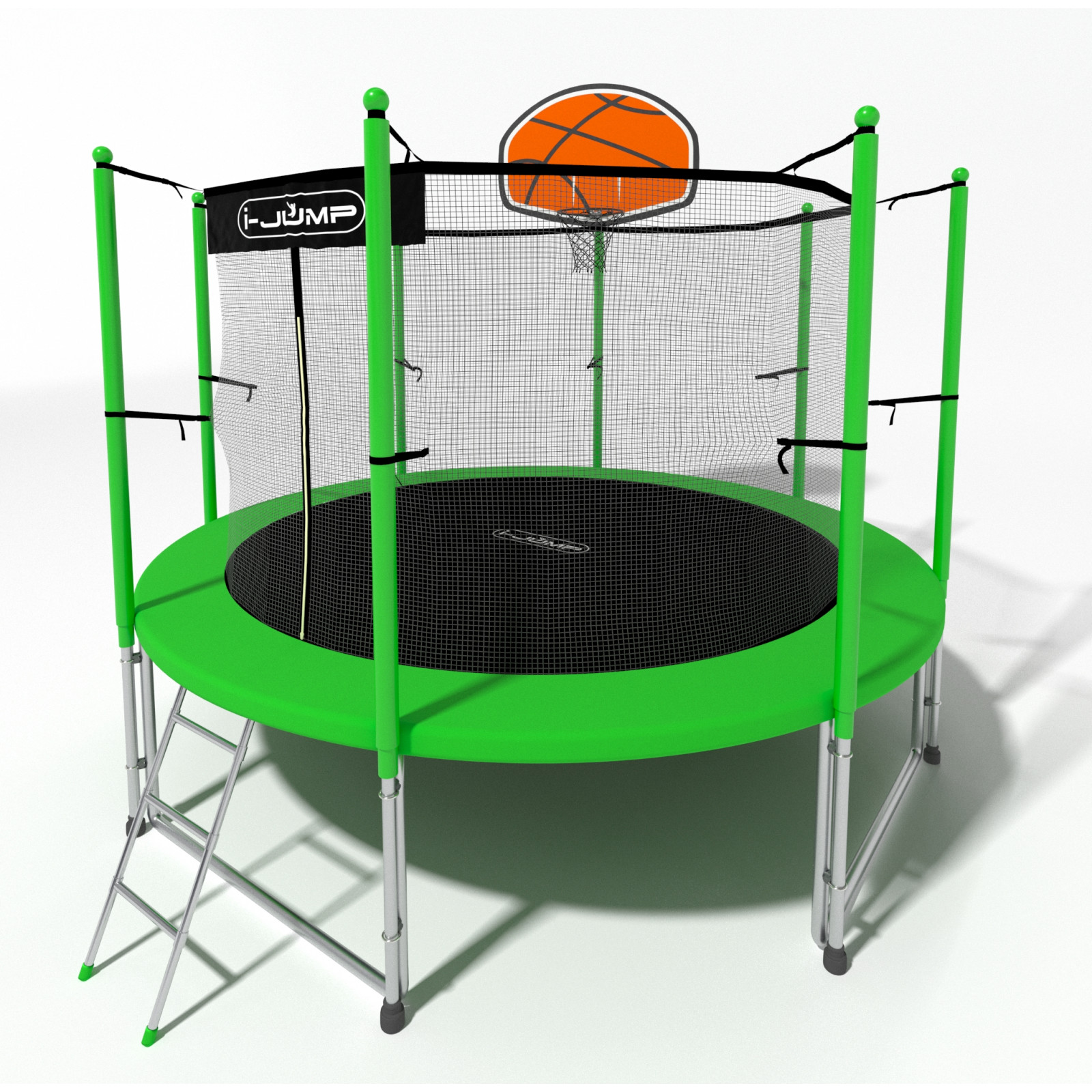 Батут i-JUMP Classic Basket 6ft 1,83 метра с лестницей Батут i-JUMP Classic Basket 6ft 1,83 метра с лестницей