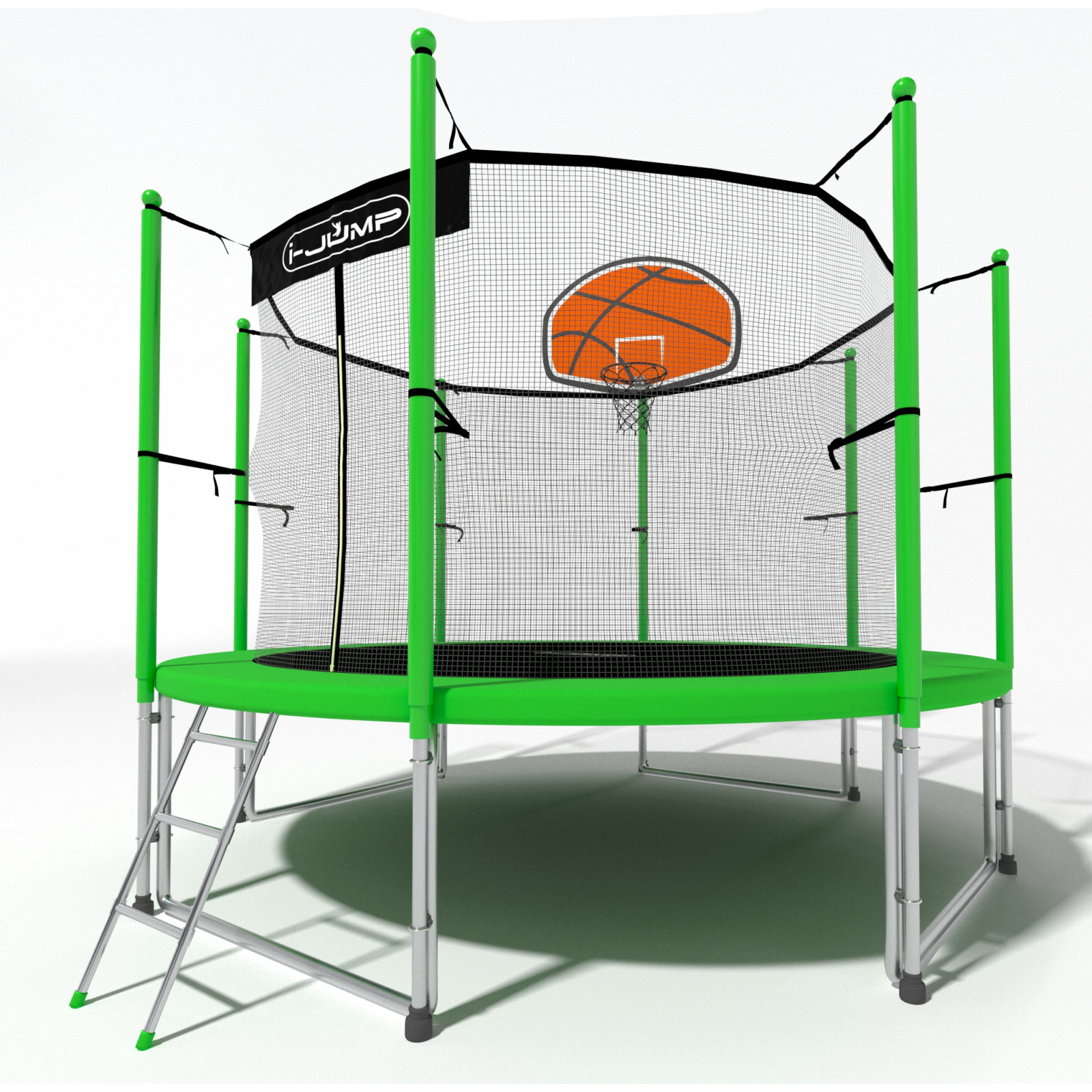 Батут i-JUMP Classic Basket 6ft 1,83 метра с лестницей Батут i-JUMP Classic Basket 6ft 1,83 метра с лестницей