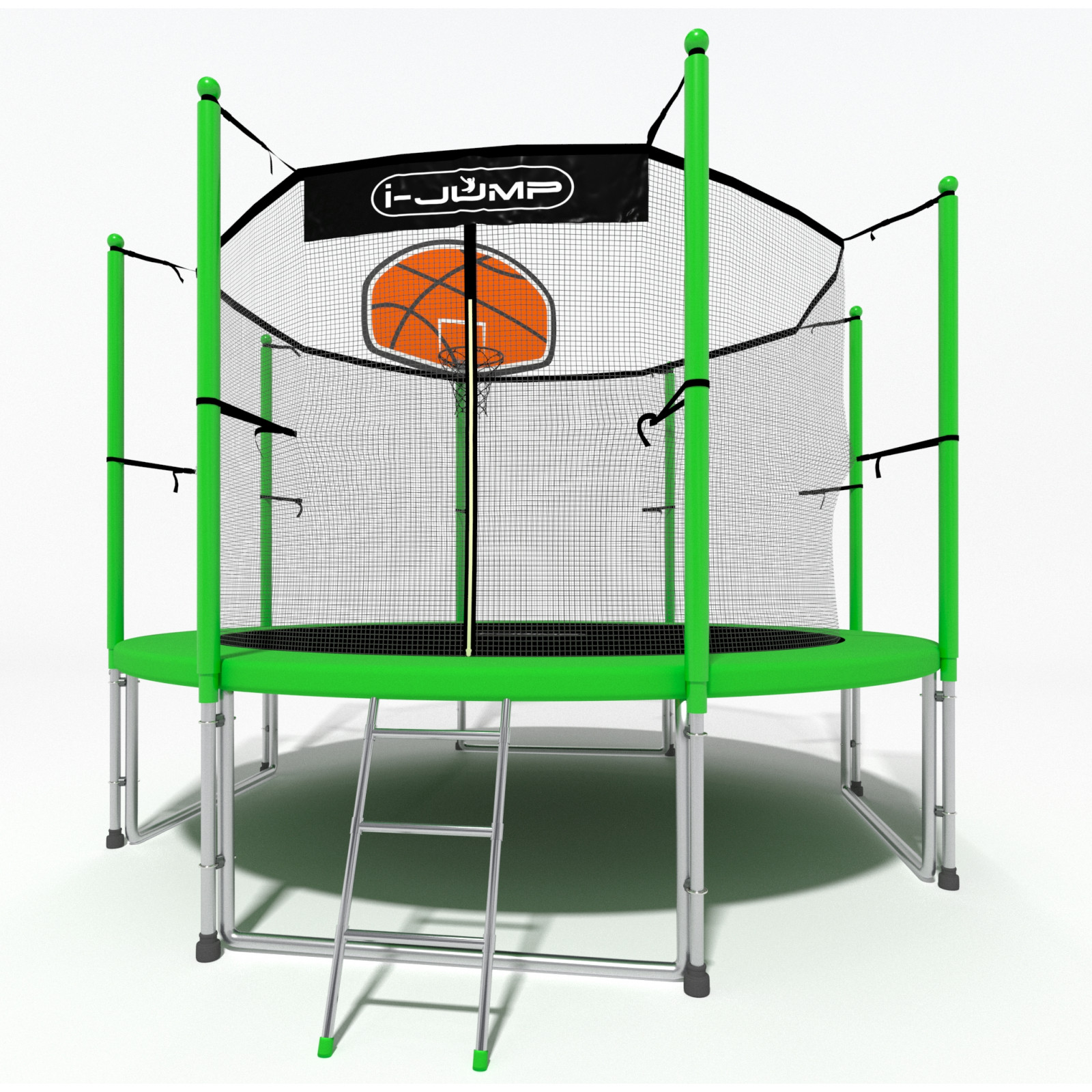 Батут i-JUMP Classic Basket 6ft 1,83 метра с лестницей Батут i-JUMP Classic Basket 6ft 1,83 метра с лестницей
