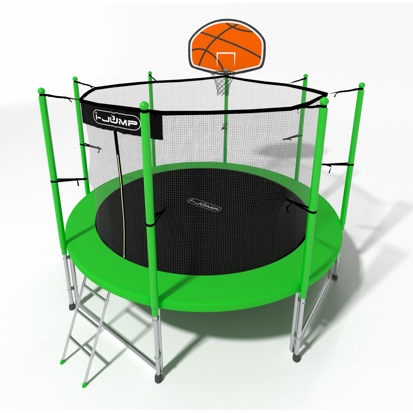 Батут i-JUMP Classic Basket 6ft 1,83 метра с лестницей Батут i-JUMP Classic Basket 6ft 1,83 метра с лестницей