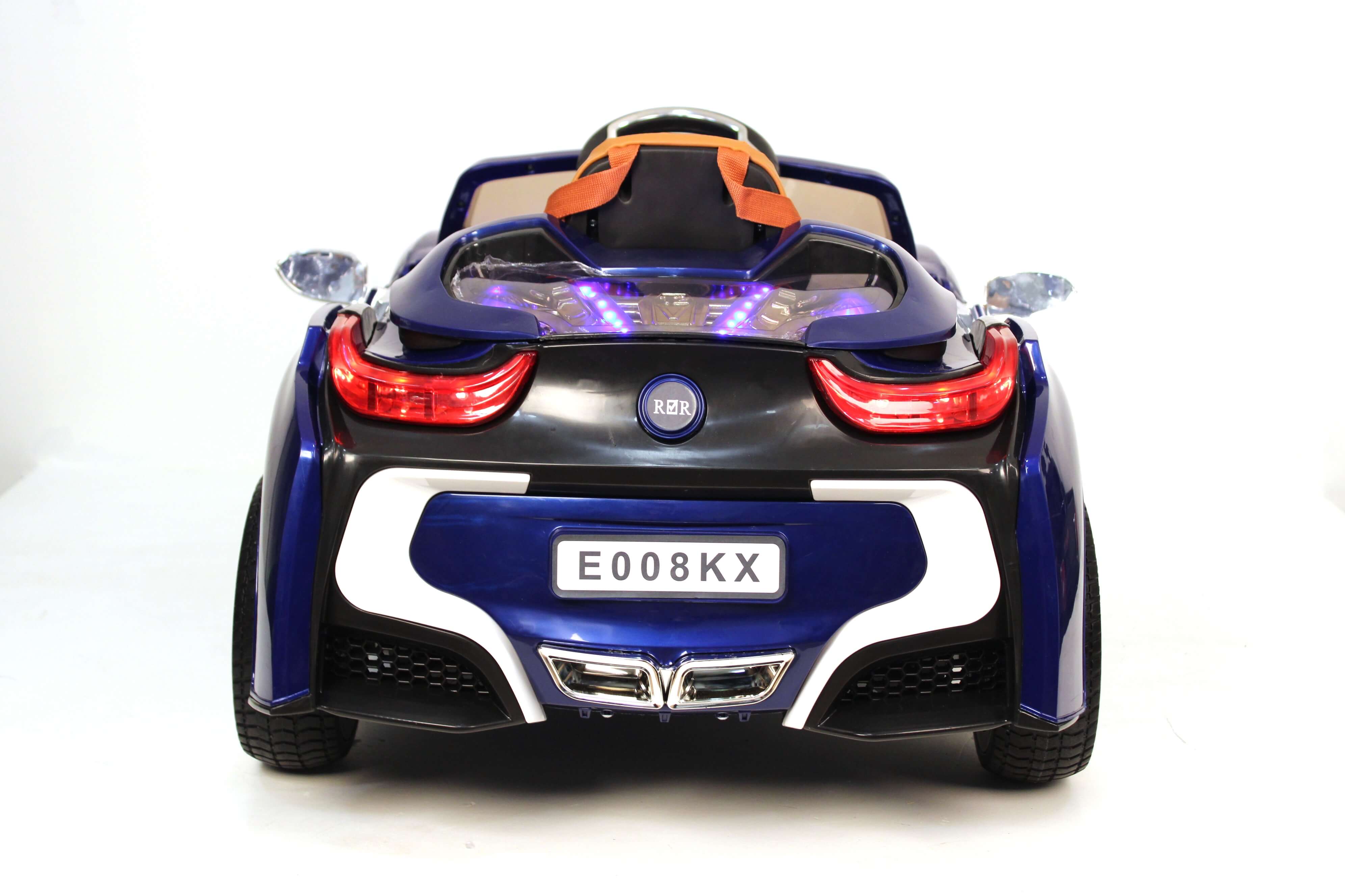 Электромобиль детский RiverToys BMW I8 E008KX синего цвета Электромобиль детский RiverToys BMW I8 E008KX синего цвета