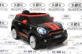 Электромобиль детский RiverToys Mini Cooper JJ2258 (лицензия) черного цвета