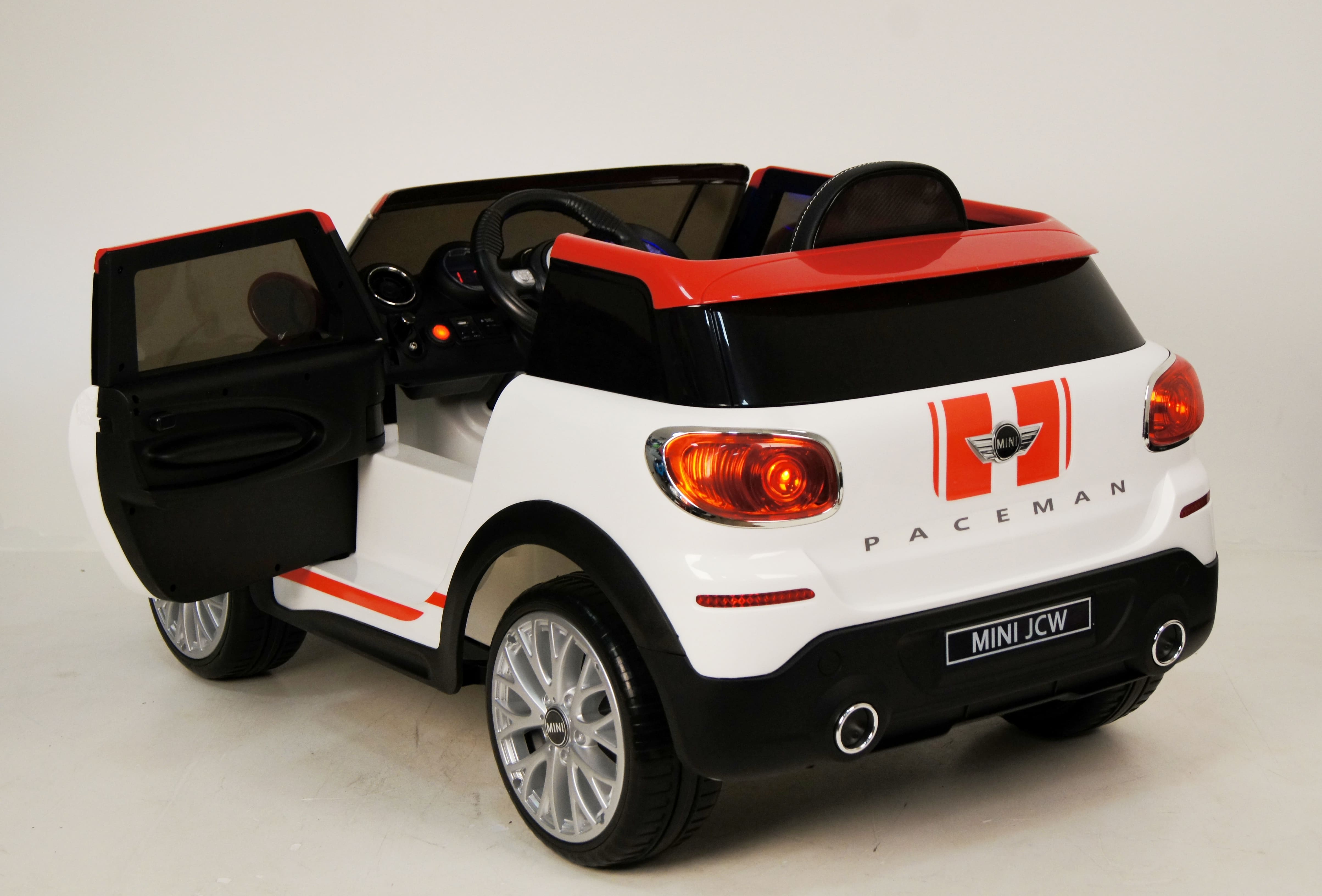 Электромобиль детский RiverToys Mini Cooper JJ2258 (лицензия) белого цвета Электромобиль детский RiverToys Mini Cooper JJ2258 (лицензия) белого цвета