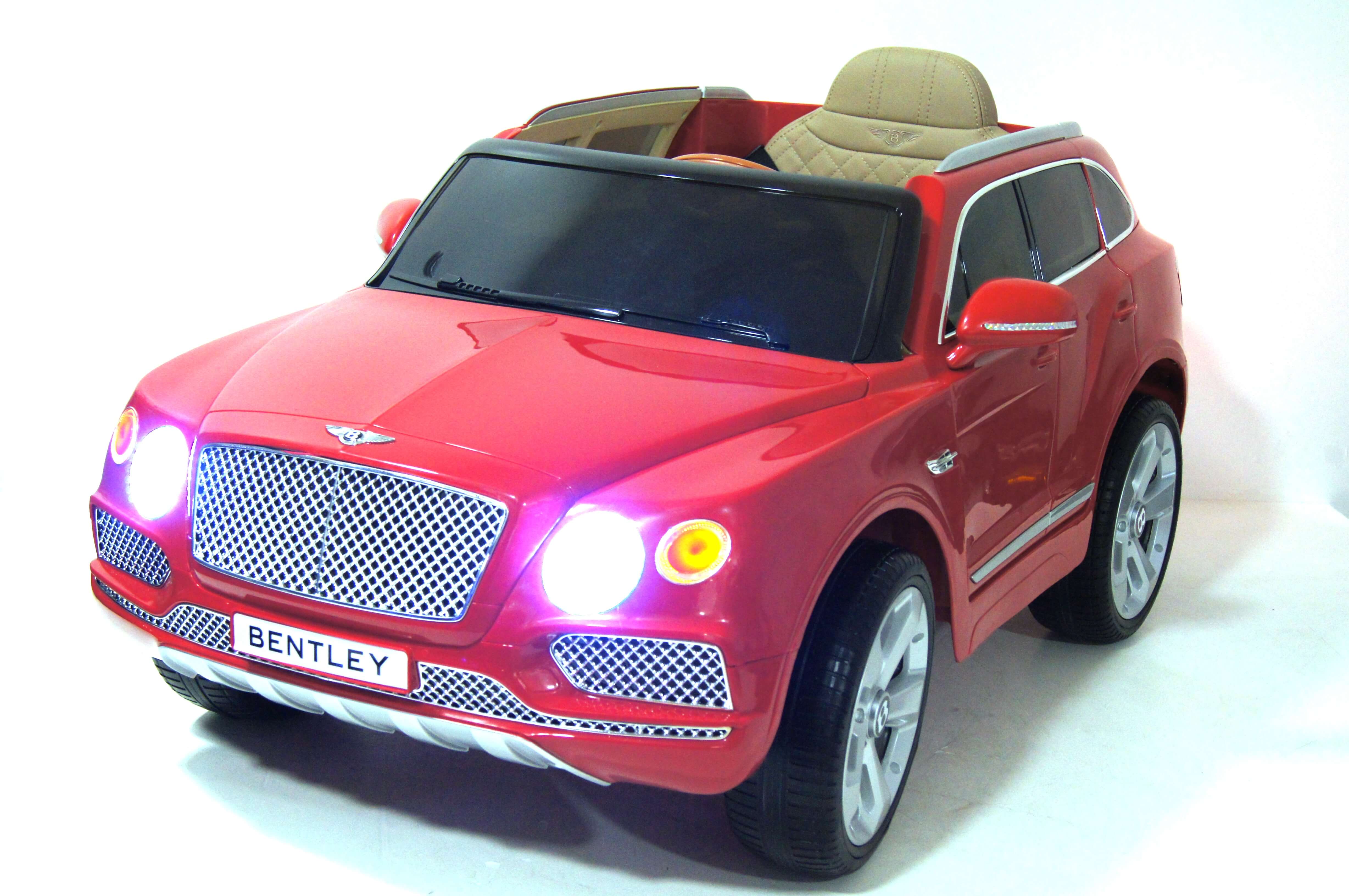 Электромобиль детский RiverToys Bentley Bentayga JJ2158 (лицензия) красного цвета Электромобиль детский RiverToys Bentley Bentayga JJ2158 (лицензия) красного цвета
