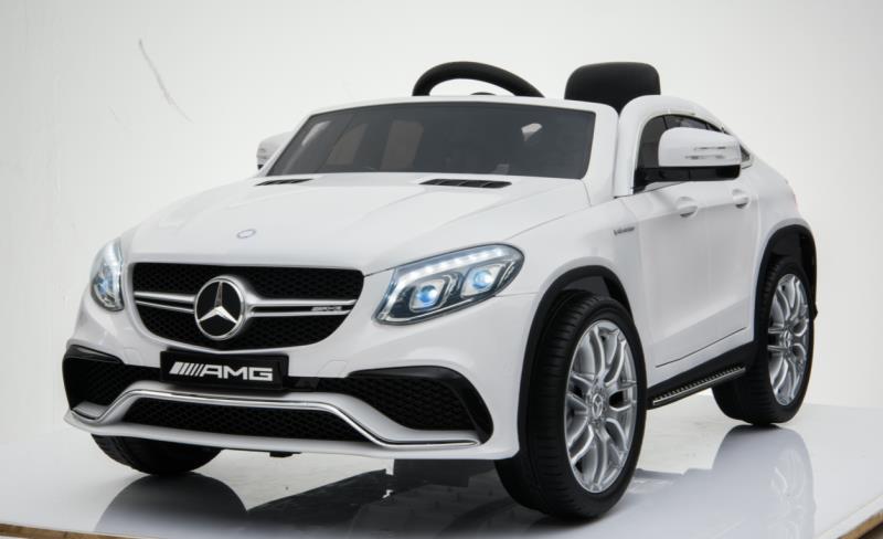 Электромобиль детский RiverToys Mercedes-AMG GLE63 Coupe M555MM (лицензия) белого цвета Электромобиль детский RiverToys Mercedes-AMG GLE63 Coupe M555MM (лицензия) белого цвета