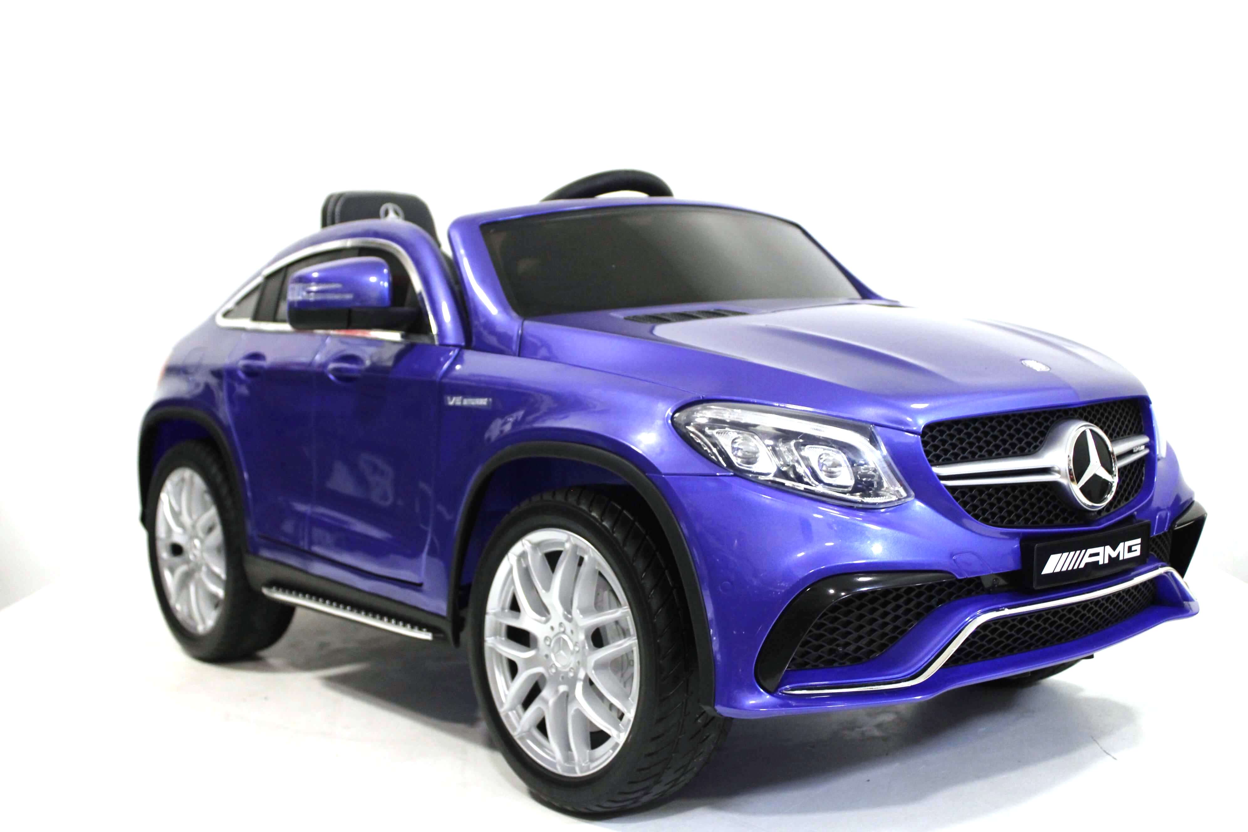 Электромобиль детский RiverToys Mercedes-AMG GLE63 Coupe M555MM (лицензия) синего цвета Электромобиль детский RiverToys Mercedes-AMG GLE63 Coupe M555MM (лицензия) синего цвета