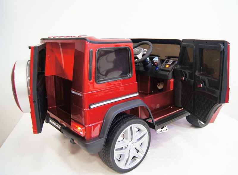 Электромобиль детский RiverToys Mercedes Benz G65 AMG 4WD вишневый глянец Электромобиль детский RiverToys Mercedes Benz G65 AMG 4WD вишневый глянец