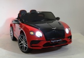 Электромобиль детский RiverToys Bentley Continential Supersports JE1155 (лицензия) красно-черный цвета