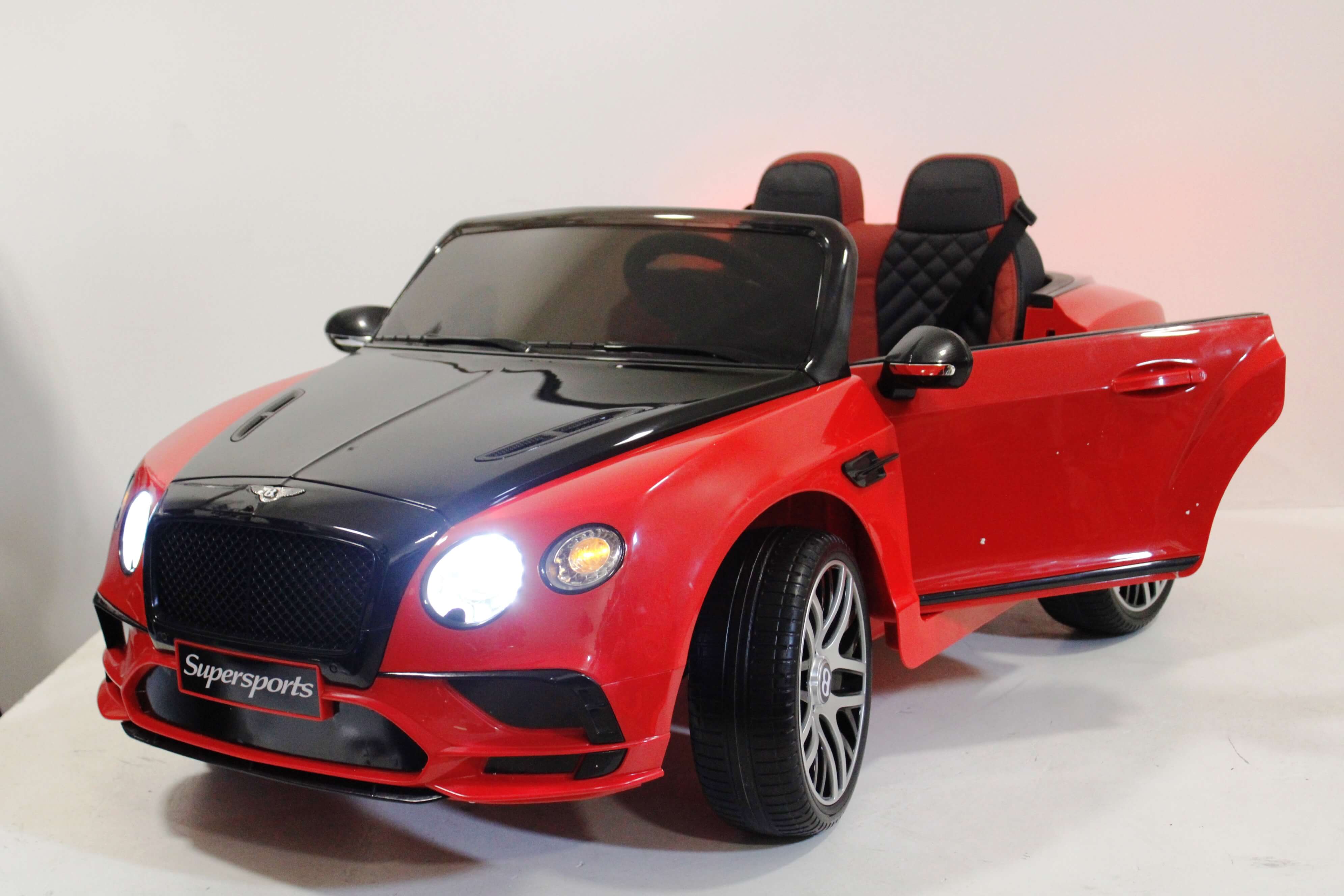 Электромобиль детский RiverToys Bentley Continential Supersports JE1155 (лицензия) красно-черный цвета Электромобиль детский RiverToys Bentley Continential Supersports JE1155 (лицензия) красно-черный цвета