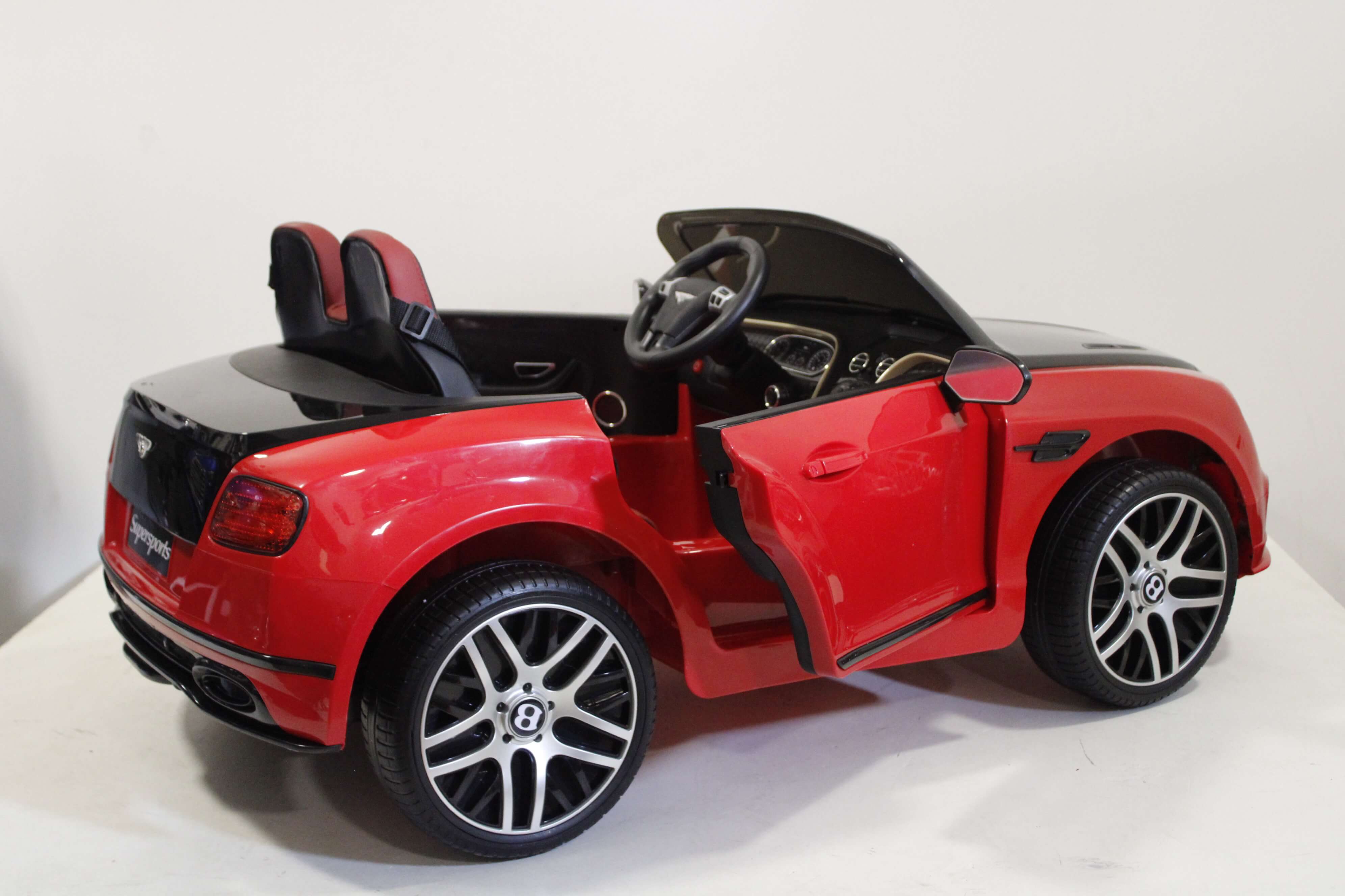 Электромобиль детский RiverToys Bentley Continential Supersports JE1155 (лицензия) красно-черный цвета Электромобиль детский RiverToys Bentley Continential Supersports JE1155 (лицензия) красно-черный цвета