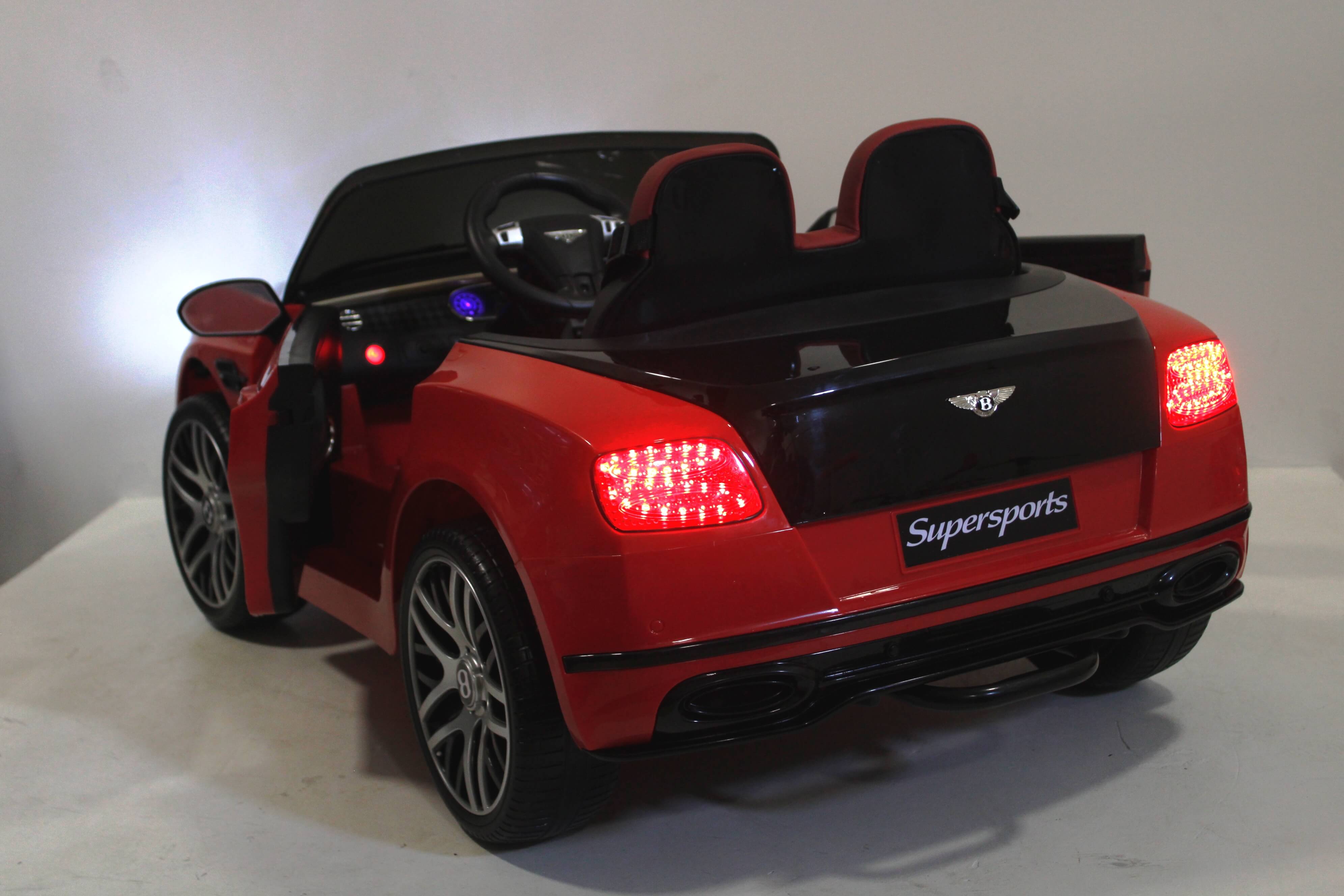 Электромобиль детский RiverToys Bentley Continential Supersports JE1155 (лицензия) красно-черный цвета Электромобиль детский RiverToys Bentley Continential Supersports JE1155 (лицензия) красно-черный цвета