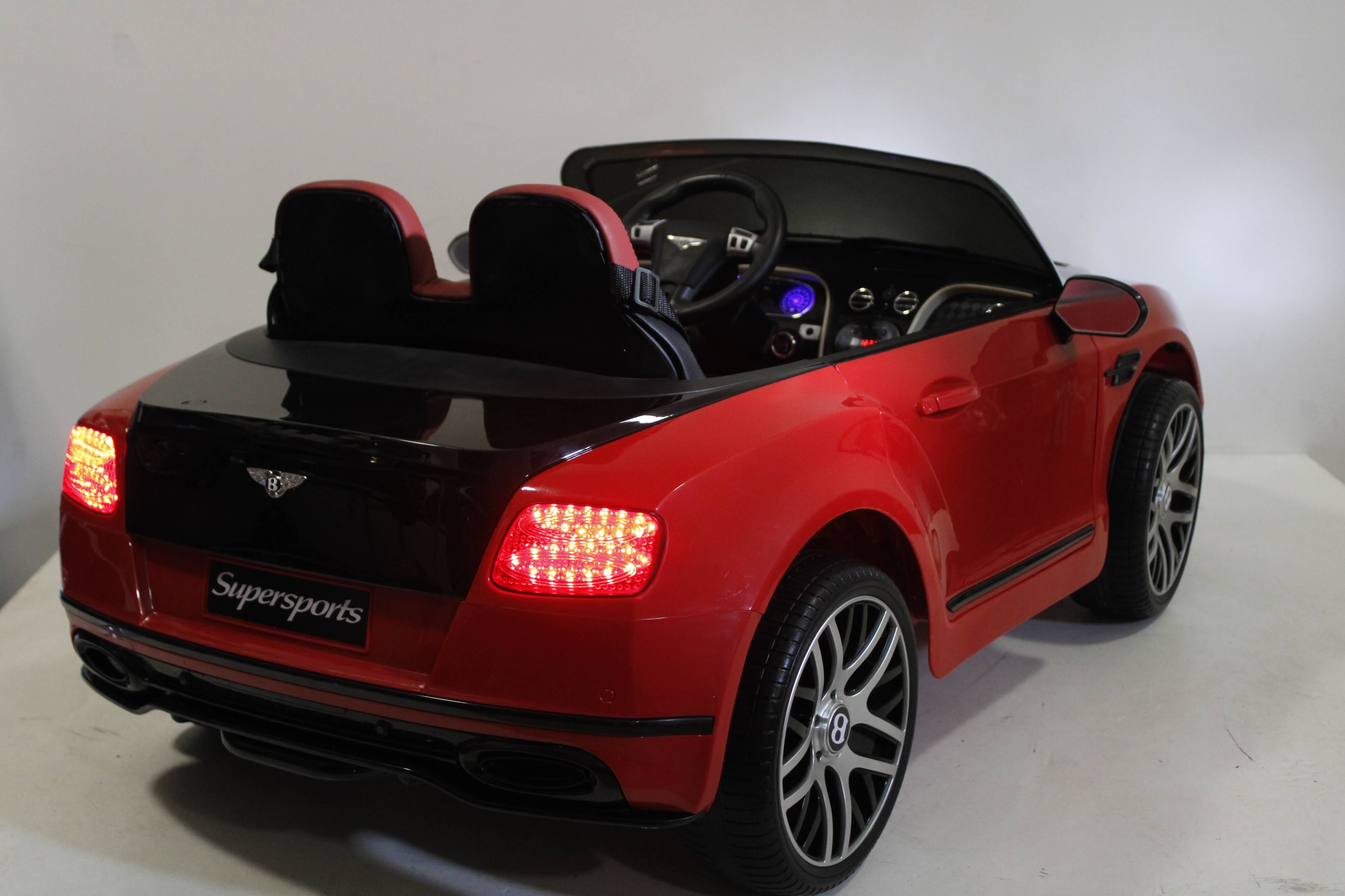 Электромобиль детский RiverToys Bentley Continential Supersports JE1155 (лицензия) красно-черный цвета Электромобиль детский RiverToys Bentley Continential Supersports JE1155 (лицензия) красно-черный цвета