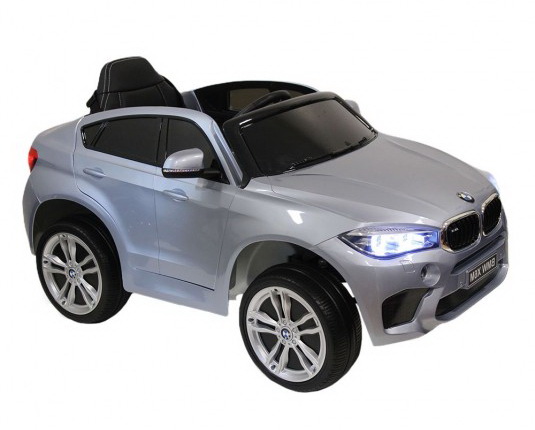Электромобиль детский RiverToys BMW X6M JJ2199 глянец (лицензия) серебристый глянец Электромобиль детский RiverToys BMW X6M JJ2199 глянец (лицензия) серебристый глянец