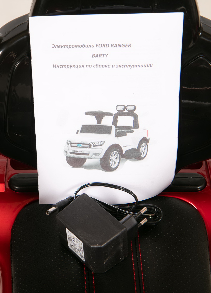 Комплектация детской каталки BARTY Ford Ranger DK-P01P (лицензия, глянец) красный глянец Комплектация детской каталки BARTY Ford Ranger DK-P01P (лицензия, глянец) красный глянец