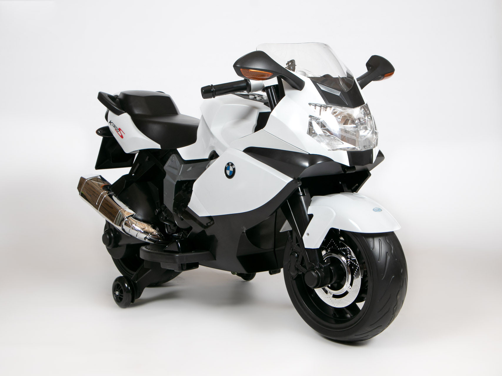 Электромотоцикл BARTY BMW K1300S Z283 (лицензия) белого цвета Электромотоцикл BARTY BMW K1300S Z283 (лицензия) белого цвета