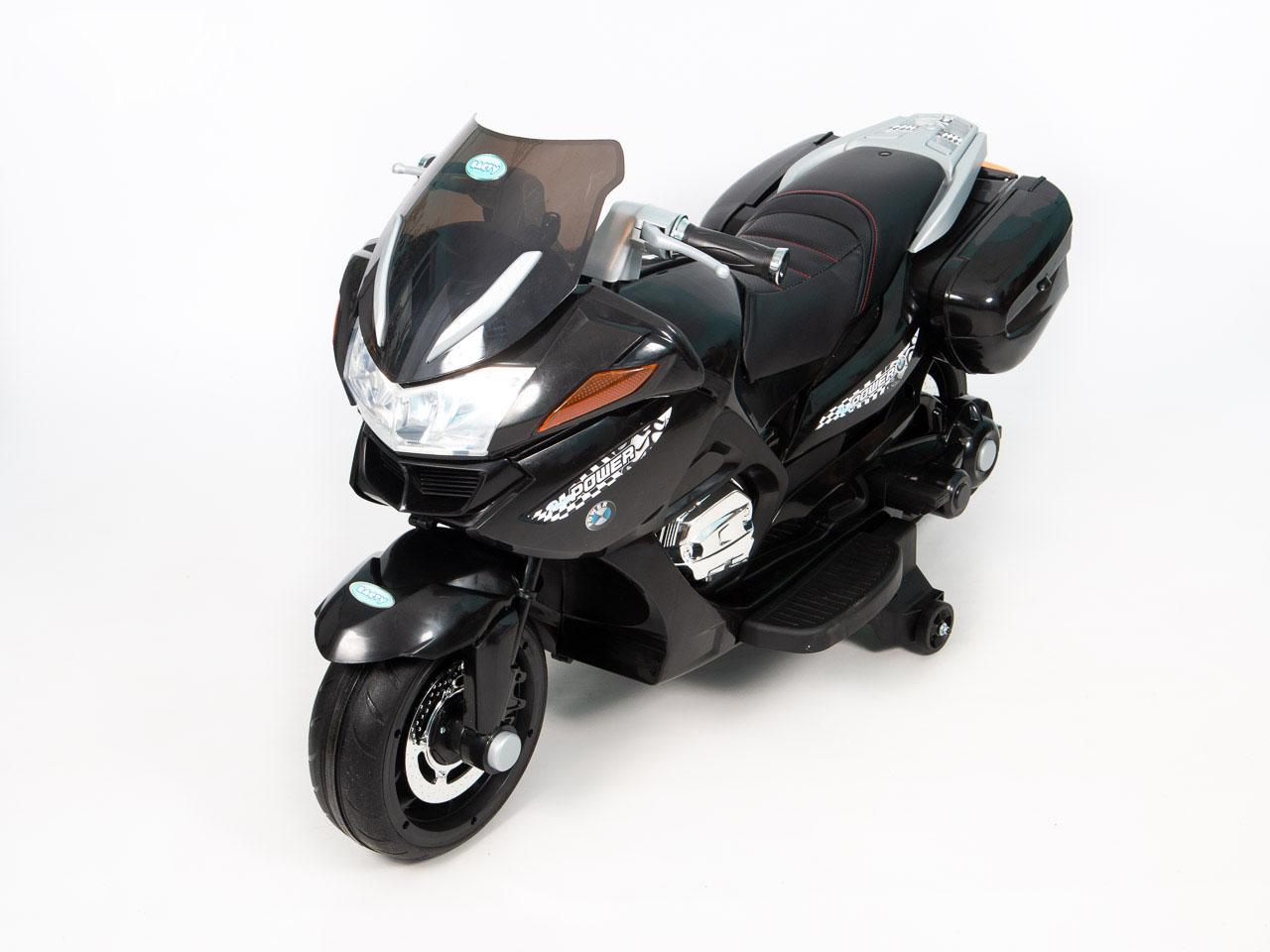 Детский мотобайк BARTY BMW R1200RT М007АА черного цвета Детский мотобайк BARTY BMW R1200RT М007АА черного цвета