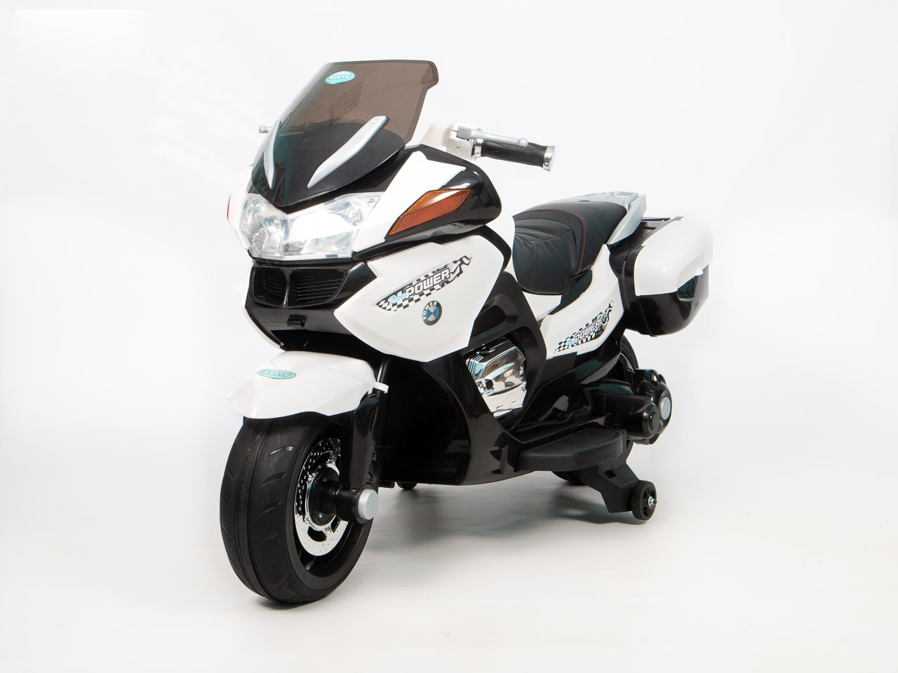Детский мотобайк BARTY BMW R1200RT М007АА белого цвета Детский мотобайк BARTY BMW R1200RT М007АА белого цвета
