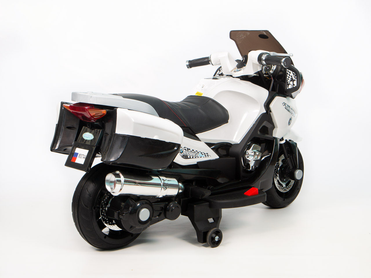 Детский мотобайк BARTY BMW R1200RT М007АА белого цвета Детский мотобайк BARTY BMW R1200RT М007АА белого цвета
