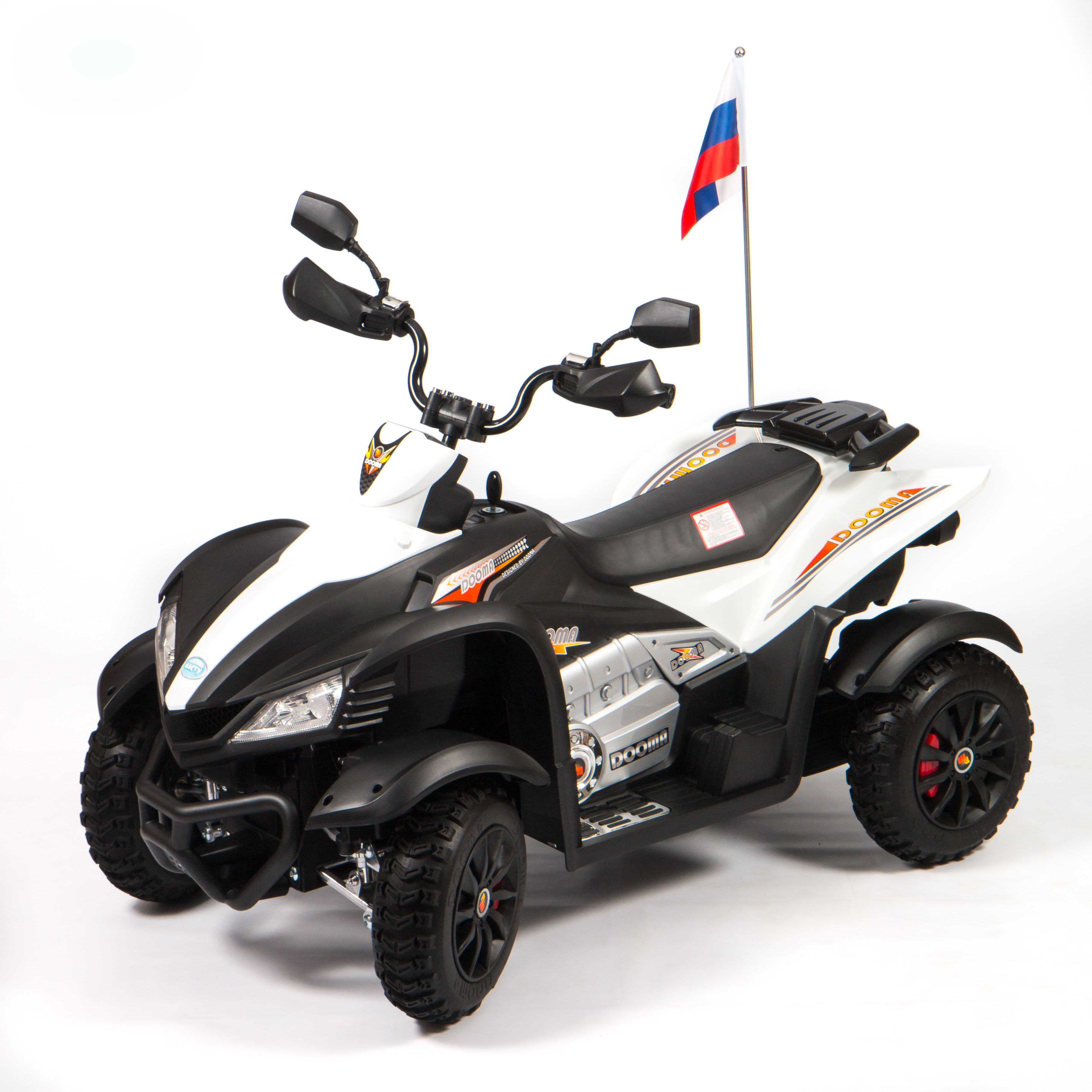 Детский квадроцикл BARTY Grizzly CROSS M111MP белого цвета Детский квадроцикл BARTY Grizzly CROSS M111MP белого цвета