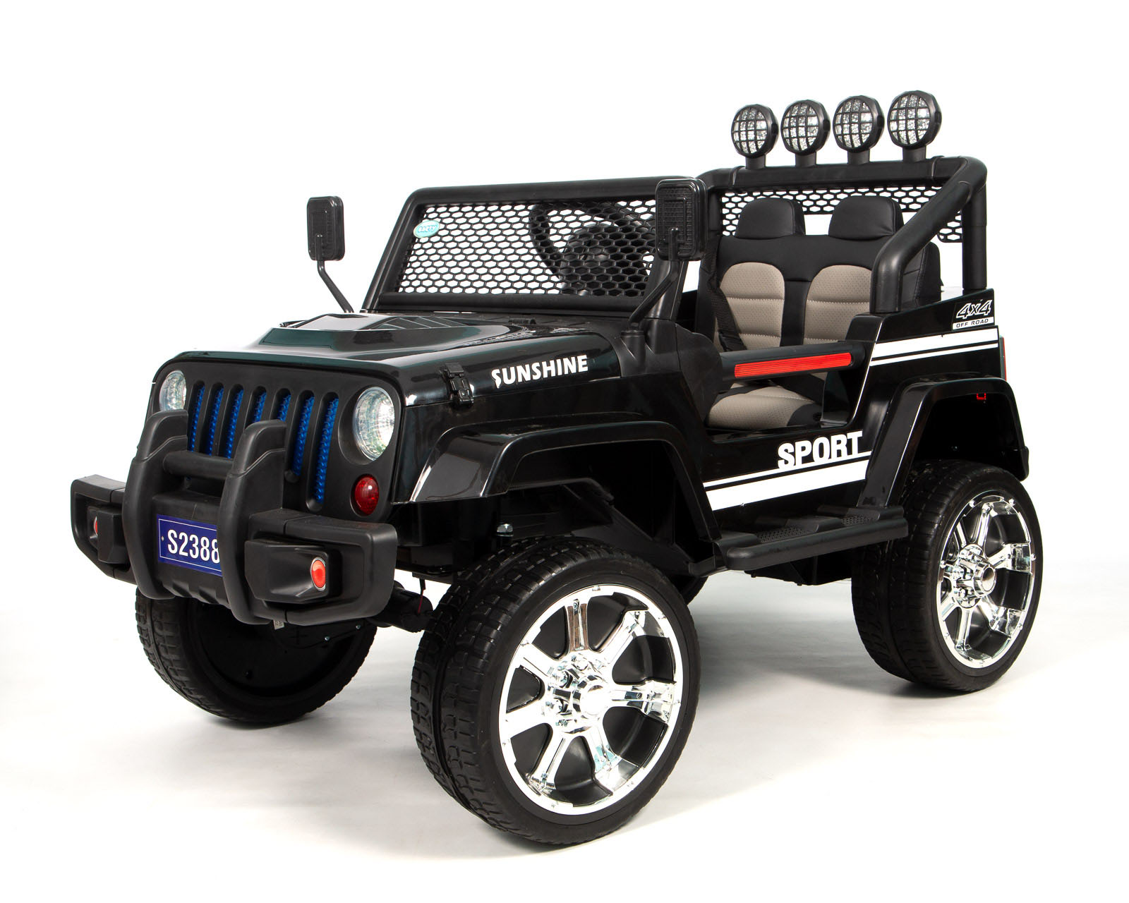 Электромобиль BARTY JEEP S2388 черного цвета Электромобиль BARTY JEEP S2388 черного цвета