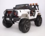 Электромобиль BARTY Jeep Wrangler Т555МР белого цвета