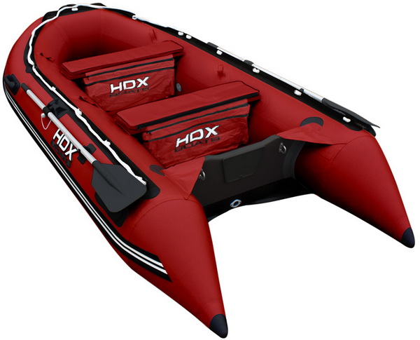 Лодка надувная HDX Oxygen 330 AL красного цвета