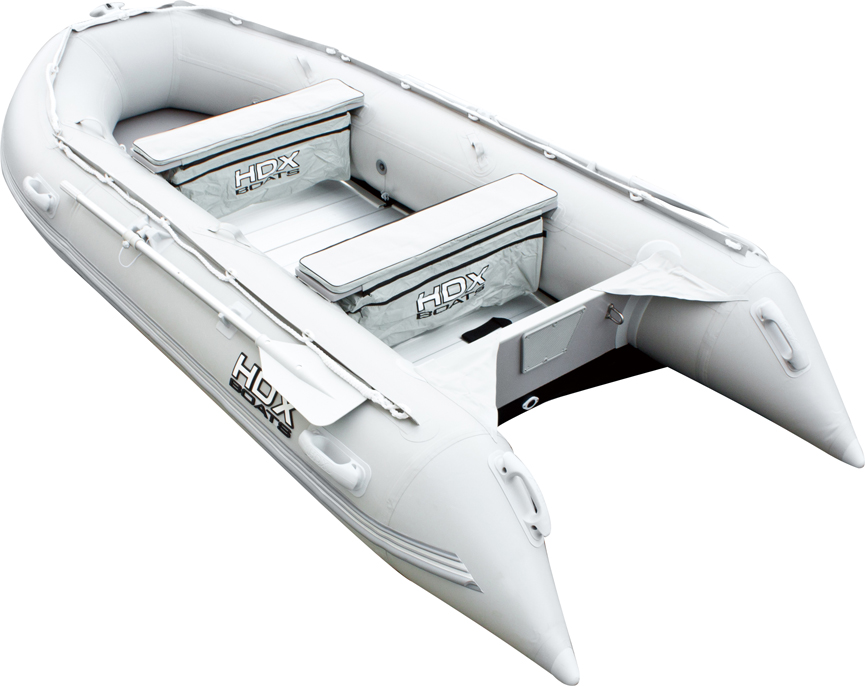 Лодка надувная HDX Oxygen 390 AL серого цвета