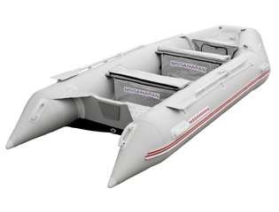 Надувная лодка Nissamaran Tornado 380 серого цвета