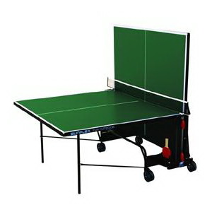 Теннисный стол всепогодный Sunflex Fun Outdooor сложен для одиночной игры