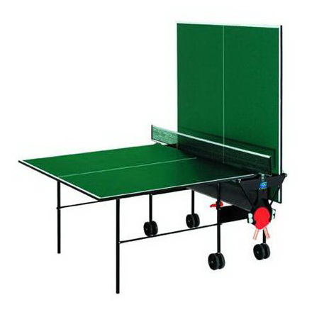 Теннисный стол любительский Sunflex Hobbyplay Indoor сложен для одиночной игры